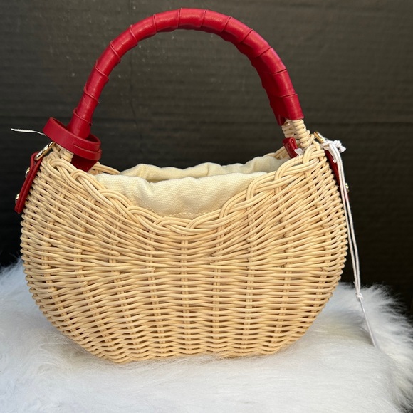 New Guess Sveiney Straw Mini Shoulder Bag - Picture 4 of 11